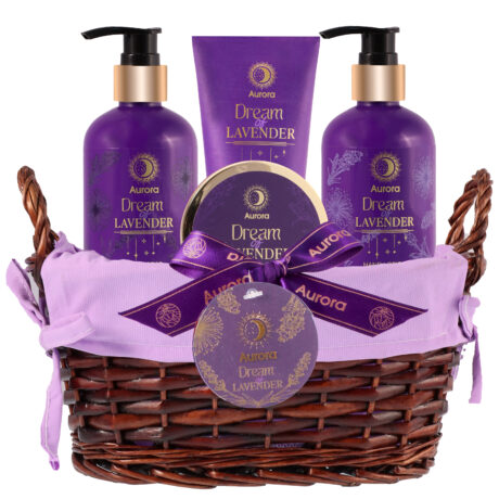 AURORA GIFT SET 4 PCS (COSMETIC BASKET) – DREAM OF LAVENDER