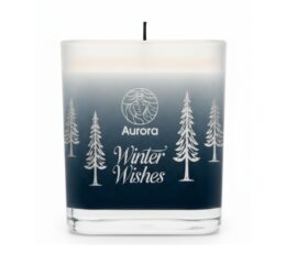 AURORA X-MAS WINTER WISHES – Αρωματικό Κερί 200g Με άρωμα Χειμωνιάτικου Σορμπέ Πορτοκαλιού