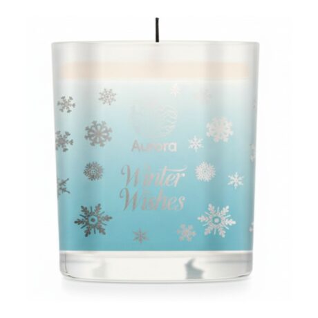 AURORA X-MAS WINTER WISHES – ΑΡΩΜΑΤΙΚΟ ΚΕΡΙ 200G Με άρωμα Blueberry, Βανίλια και Ζάχαρη
